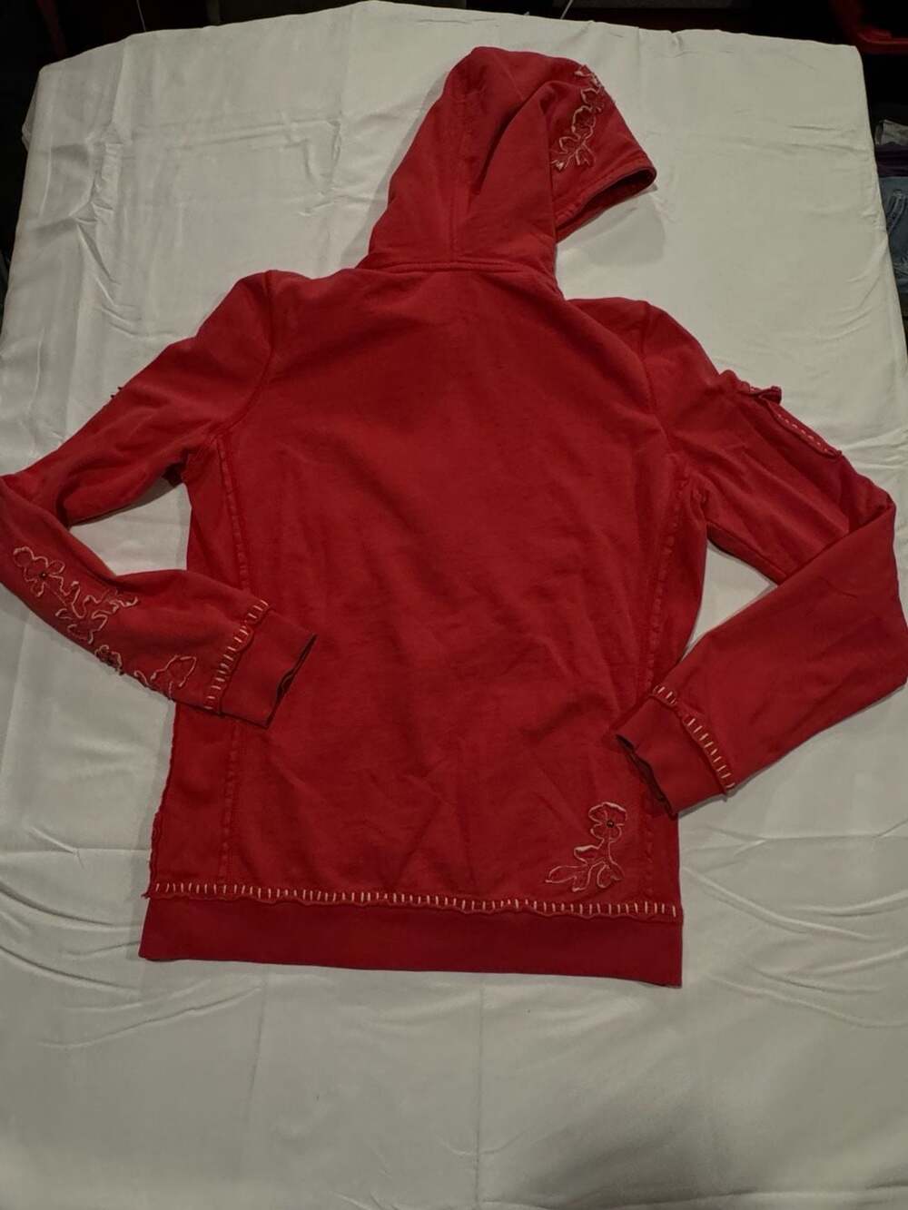Twisted Heart America Pink Vintage Y2K Zip-Up Hoodie vintage - Picture 10 of 13